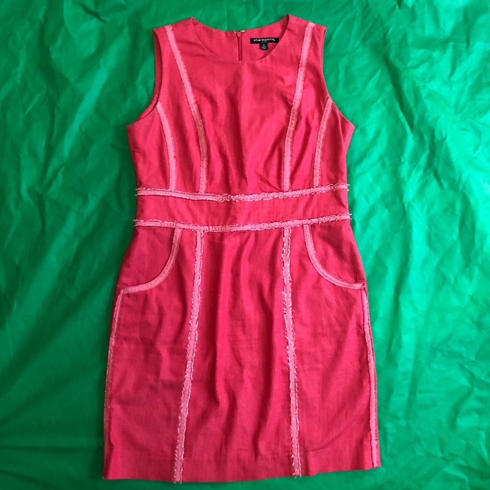 Size 12 Pink Sharagano Dress
